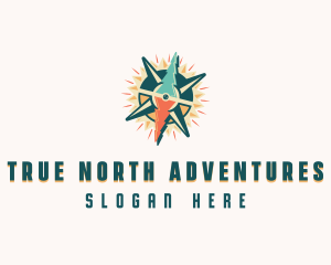 Adventure Navigation Compass logo design