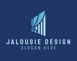 Window Curtain Blinds logo design