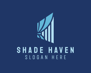 Window Curtain Blinds logo design