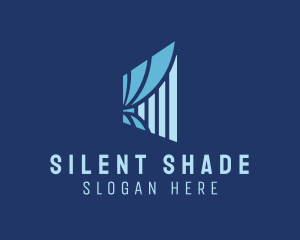 Window Curtain Blinds logo design