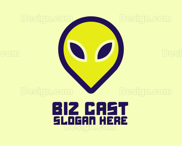 Space Alien Head Logo