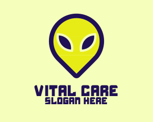 Space Alien Head Logo