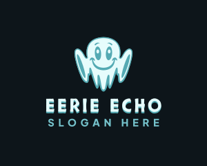  Cute Spooky Ghost logo design