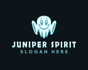  Cute Spooky Ghost logo design