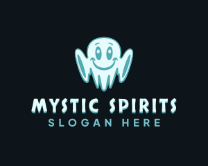  Cute Spooky Ghost logo