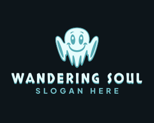  Cute Spooky Ghost logo design