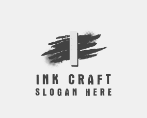 Urban Ink Brush logo design