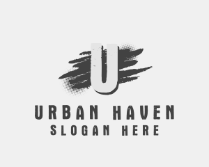 Urban Ink Brush logo design