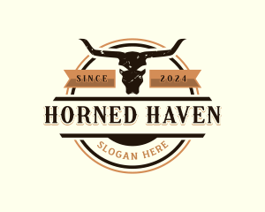 Animal Bull Horn logo design