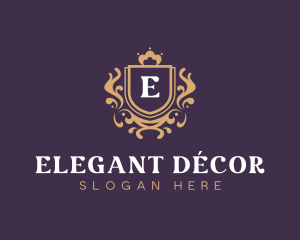 Elegant Royal Shield logo design