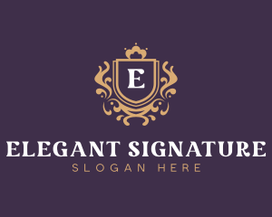 Elegant Royal Shield logo design