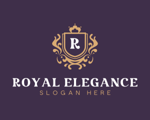 Elegant Royal Shield logo design