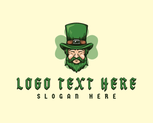 Leprechaun Celtic Beard logo