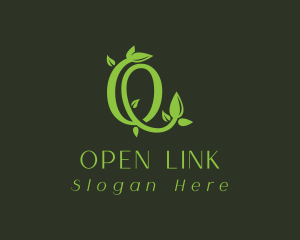 Leafy Vine Letter O logo design