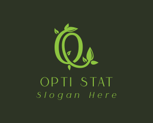 Leafy Vine Letter O logo design