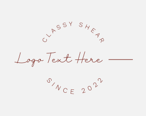 Classy Round Business logo design