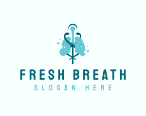 Lung Medical Hospital logo design