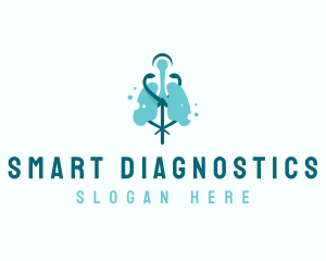 Lung Medical Hospital logo design