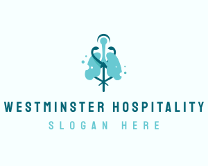 Lung Medical Hospital logo design