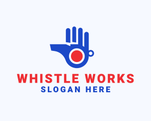 Sports Coach Whistle logo design