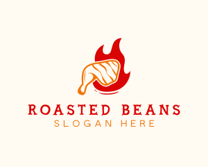 Roast Chicken Barbecue logo design