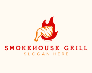 Roast Chicken Barbecue logo design