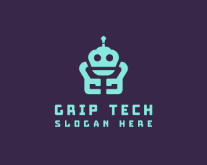 Gaming Robot Tech logo design