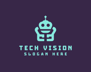 Gaming Robot Tech logo design