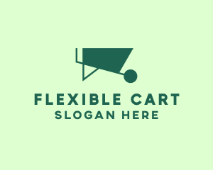 Green Wheelbarrow Gardening logo design