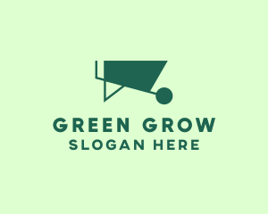 Green Wheelbarrow Gardening logo design