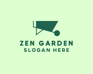 Green Wheelbarrow Gardening logo design