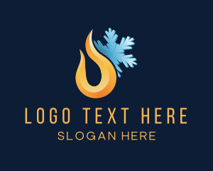 3d - 3D Flame Snowflake logo design