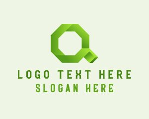 Octagon Digital Letter Q logo