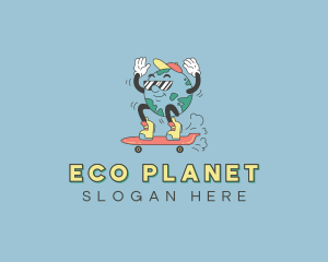 Planet Earth Skateboarder logo
