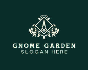 Scissors Gardening Plant logo design