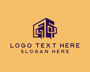 Purple Modern Home  logo