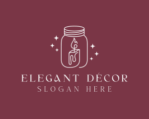 Decor Candle Jar logo design