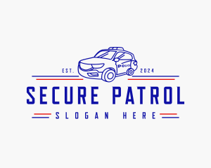 Police Patrol Car logo design