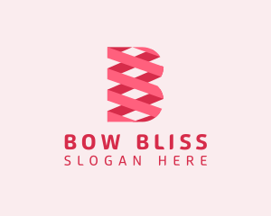 Generic Ribbon Bow Letter B logo