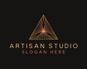 Pyramid Triangle Studio logo design