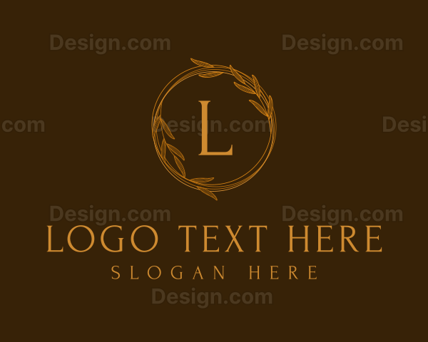 Classic Gold Wreath Logo