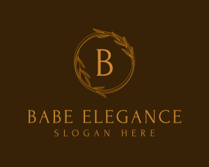 Classic Gold Wreath logo design