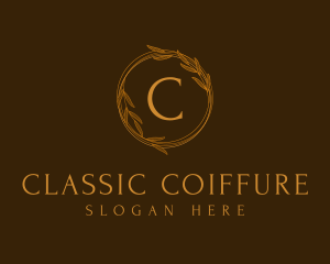 Classic Gold Wreath logo design