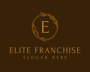 Classic Gold Wreath logo design