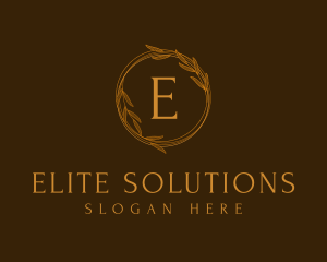 Classic Gold Wreath logo design