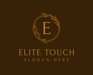 Classic Gold Wreath logo design