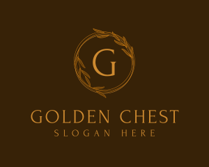 Classic Gold Wreath logo design