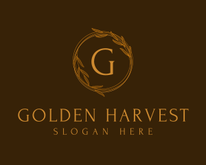 Classic Gold Wreath logo design