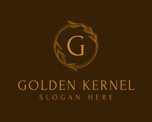 Classic Gold Wreath logo design