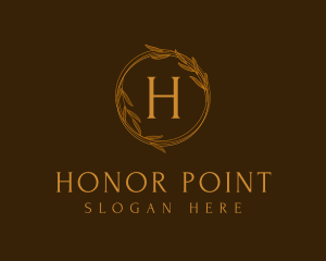 Classic Gold Wreath logo design